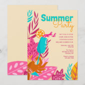 Invitation Fête d'été (Devant / Derrière)