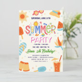 Invitation Fête d'été (Debout devant)