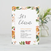 Invitation Fête d'été adulte Tropical moderne (Debout devant)