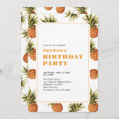 Invitation Fête d'été adulte Tropical moderne (Devant / Derrière)