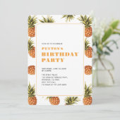 Invitation Fête d'été adulte Tropical moderne (Debout devant)