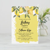Invitation Fête d'été au citron botanique (Debout devant)