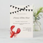 Invitation Fête d'été au homard (Debout devant)