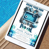 Invitation Fête d'été avec votre propre piscine