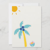 Invitation Fête d'été Bonjour  (Dos)