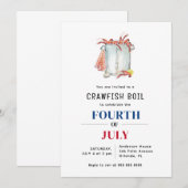 Invitation Fête d'été bouillabaisse de écrevisses  (Devant / Derrière)
