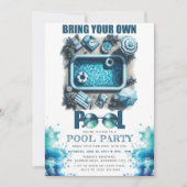 Invitation Fête d'été Bring Your Own Piscine  (Devant)
