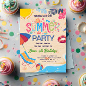 Invitation Fête d'été COOL