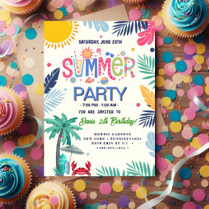 Invitation Fête d'été COOL