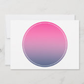 Invitation fête d'été coucher de soleil rose (Dos)