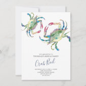 Invitation Fête d'été de la famille Crab Bot (Devant)