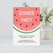 Invitation fête d'été de la pastèque (Debout devant)
