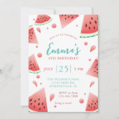 Invitation Fête d'été de la pastèque (Devant)