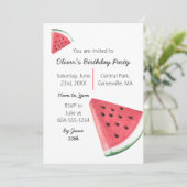 Invitation Fête d'été de la pastèque (Debout devant)