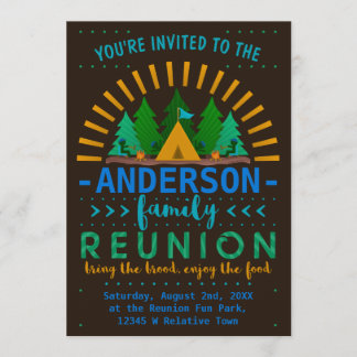 Invitation Fête d'été de la Réunion familiale