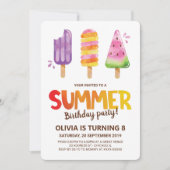 Invitation Fête d'été de l'aquarelle (Devant)