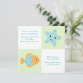 Invitation Fête d'été des animaux marins (Debout devant)