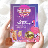 Invitation Fête d'été des nuits de Miami