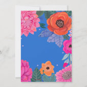 Invitation Fête d'été Fleur sauvage brillant (Dos)