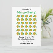 Invitation Fête d'été Mango Fruit Tropical (Debout devant)