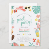 Invitation Fête d'été : Organiser avec amusement et saveur (Devant / Derrière)