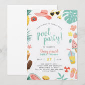 Invitation Fête d'été : Organiser avec amusement et saveurs (Devant / Derrière)