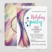 Invitation Fête d'été Plage aquarelle (Devant / Derrière)