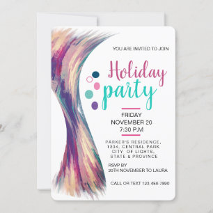 Invitation Fête d'été Plage aquarelle