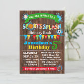 Invitation Fête d'été pour les enfants (Debout devant)