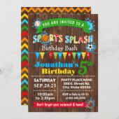 Invitation Fête d'été pour les enfants (Devant / Derrière)