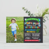 Invitation Fête d'été pour les enfants (Debout devant)