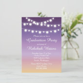 Invitation Fête d'été Sunset Lights Graduation (Debout devant)