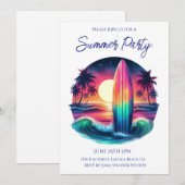 Invitation Fête d'été - Surboard Escape- (Devant / Derrière)
