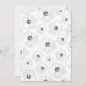 Invitation Fête d'été tout en blanc (Dos)