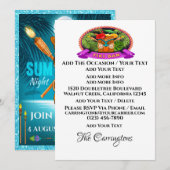 Invitation Fête d'été - Voir au verso (Devant / Derrière)