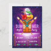 Invitation Fête d'été - Voir au verso (Dos)