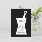 Invitation Fête d'études du pharmacien Noir (Debout devant)