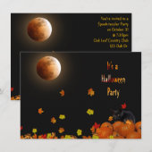 Invitation Fête d'Halloween (Devant / Derrière)