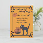 Invitation Fête d'Halloween (Debout devant)