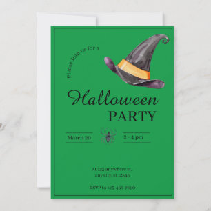 Invitation Fête d'Halloween