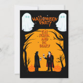 Invitation Fête d'Halloween (Dos)