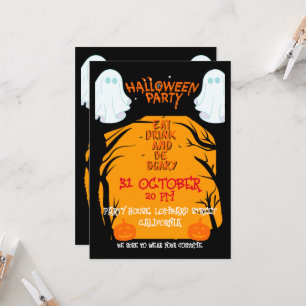Invitation Fête d'Halloween