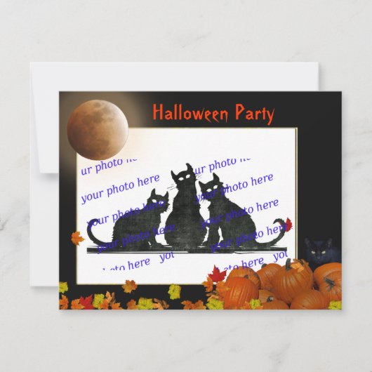 Invitation Fête d'Halloween (Devant)