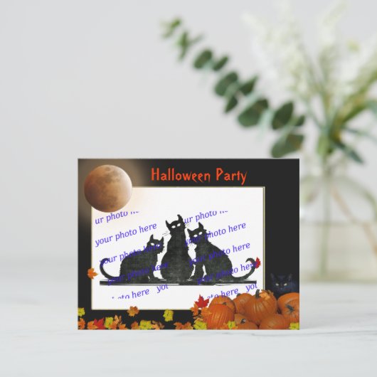 Invitation Fête d'Halloween (Debout devant)
