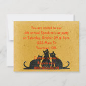 Invitation Fête d'Halloween (Dos)