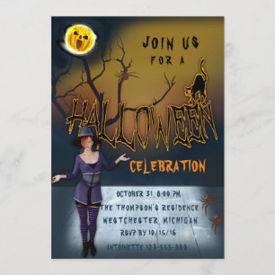Invitation Fête d'Halloween