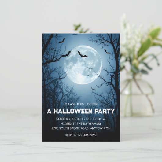 Invitation Fête d'Halloween (Debout devant)