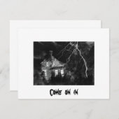 Invitation Fête d'Halloween (Devant / Derrière)