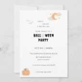 Invitation Fête d'Halloween  (Devant)