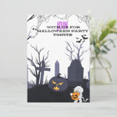 Invitation Fête d'Halloween (Debout devant)